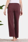 Zivame Longue Knit Pyjama - Tawny Port — thumbnail 4
